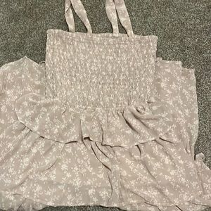 A dress with layers and flowy layers